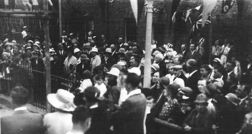 Foundation Stone ceremony crowd